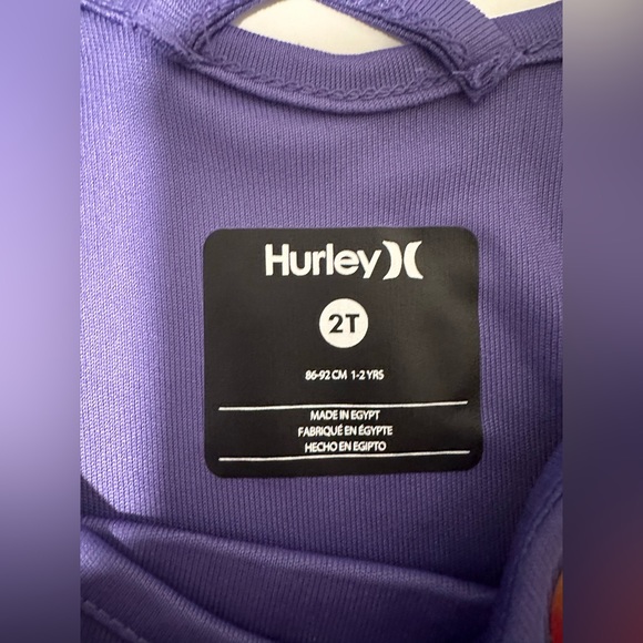 Hurley Girls Purple Dress and Scrunchie Set Size 2T NWT - Picture 4 of 5